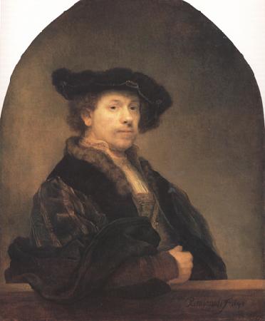 REMBRANDT Harmenszoon van Rijn Self-Portrait at the age of 34 (mk33) oil painting picture